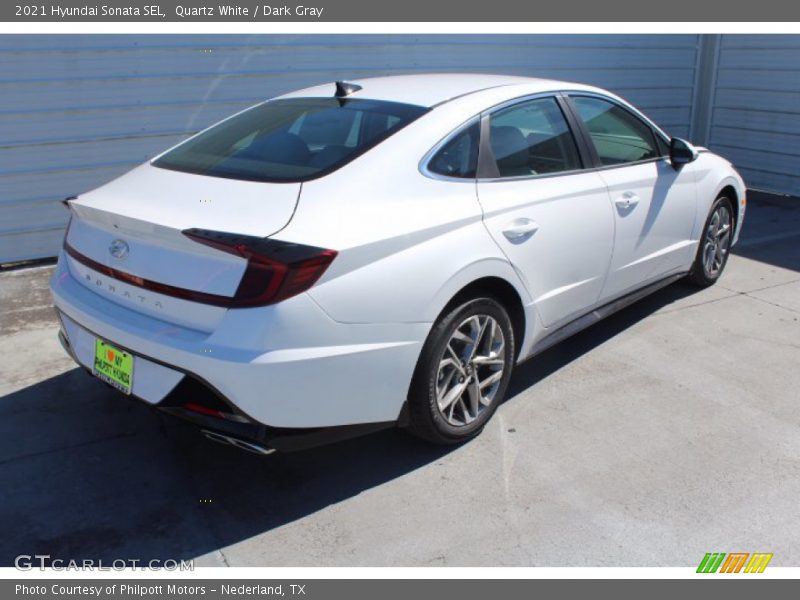 Quartz White / Dark Gray 2021 Hyundai Sonata SEL