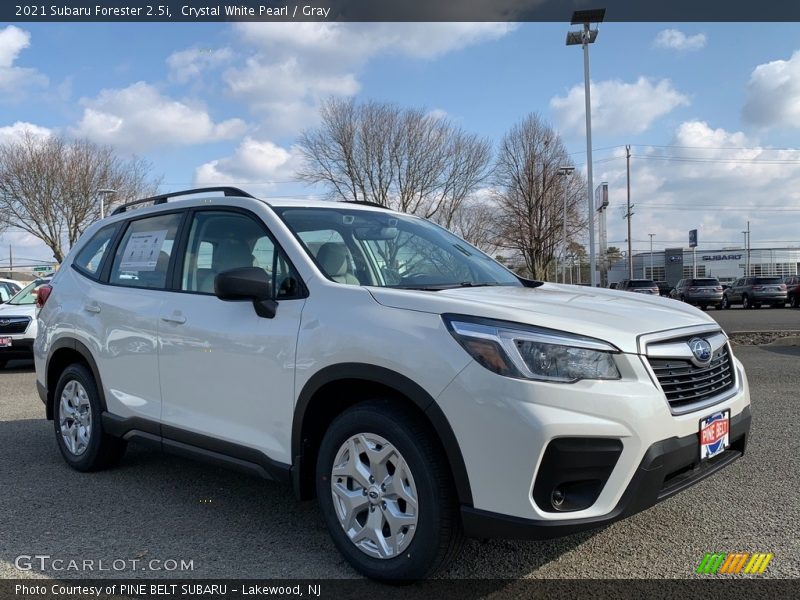 Crystal White Pearl / Gray 2021 Subaru Forester 2.5i