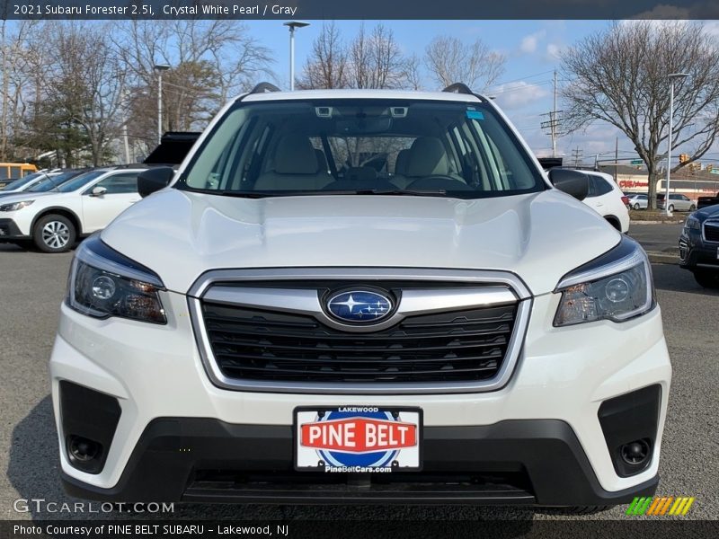 Crystal White Pearl / Gray 2021 Subaru Forester 2.5i