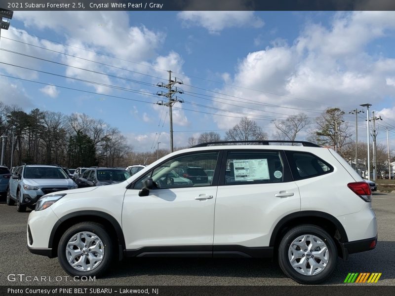 Crystal White Pearl / Gray 2021 Subaru Forester 2.5i