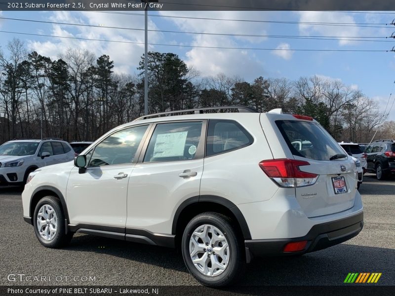 Crystal White Pearl / Gray 2021 Subaru Forester 2.5i