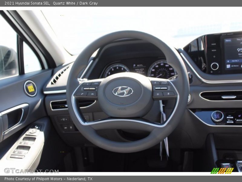 Quartz White / Dark Gray 2021 Hyundai Sonata SEL