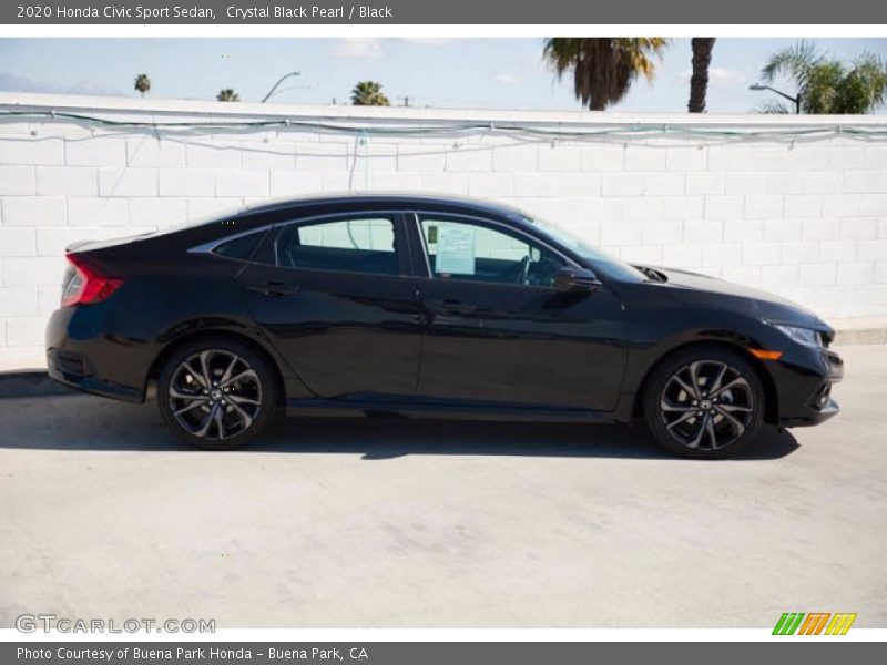 Crystal Black Pearl / Black 2020 Honda Civic Sport Sedan