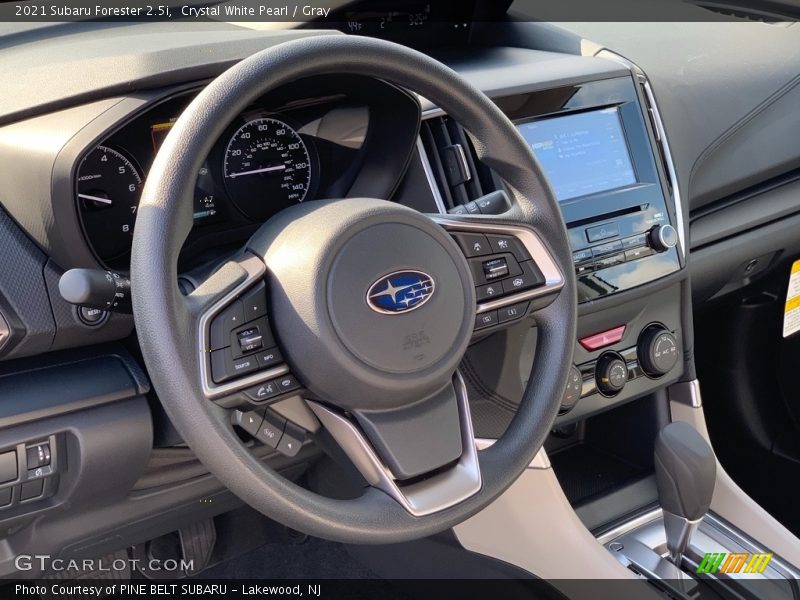 Crystal White Pearl / Gray 2021 Subaru Forester 2.5i