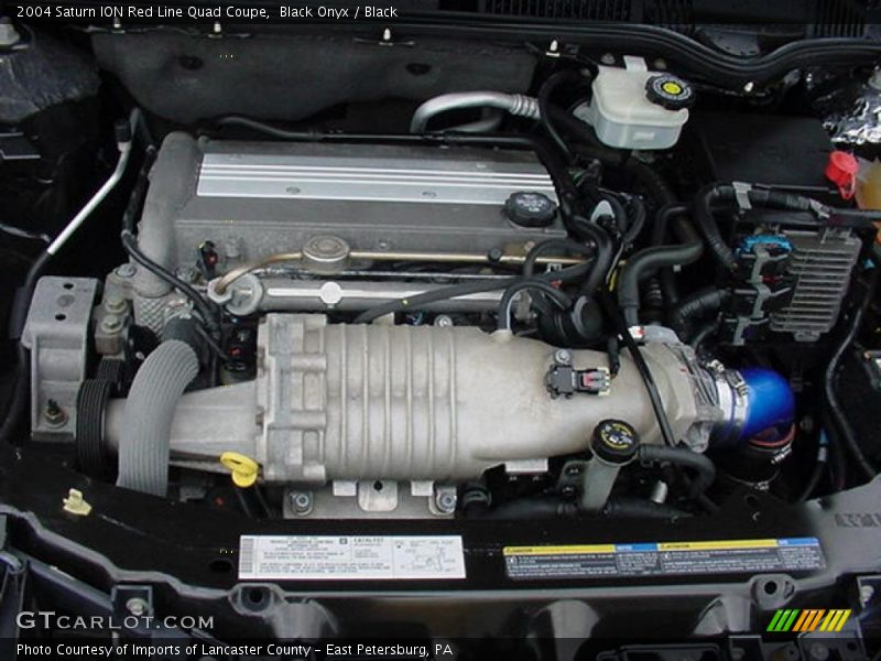 Black Onyx / Black 2004 Saturn ION Red Line Quad Coupe