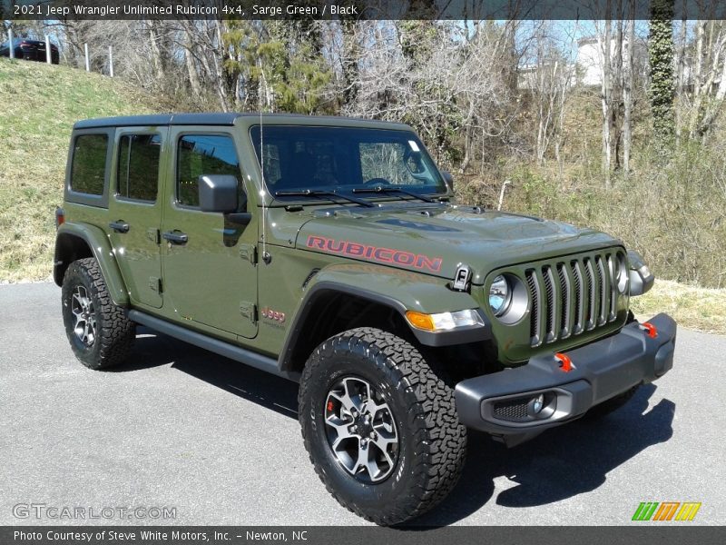 Front 3/4 View of 2021 Wrangler Unlimited Rubicon 4x4