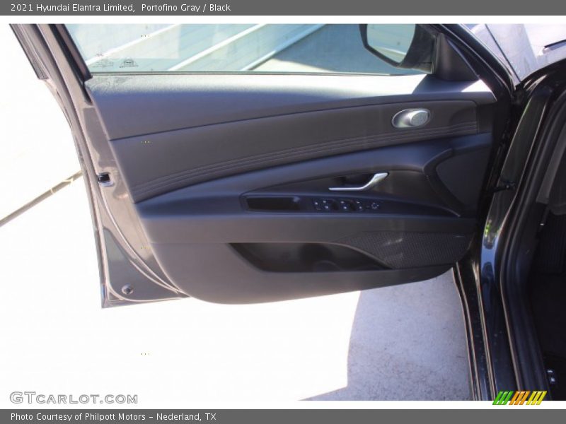 Portofino Gray / Black 2021 Hyundai Elantra Limited