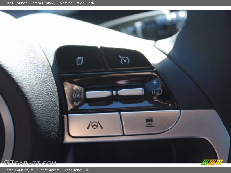 Portofino Gray / Black 2021 Hyundai Elantra Limited