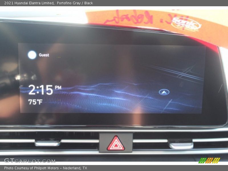 Portofino Gray / Black 2021 Hyundai Elantra Limited