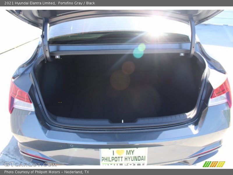 Portofino Gray / Black 2021 Hyundai Elantra Limited