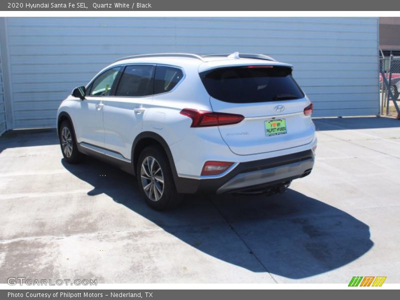 Quartz White / Black 2020 Hyundai Santa Fe SEL