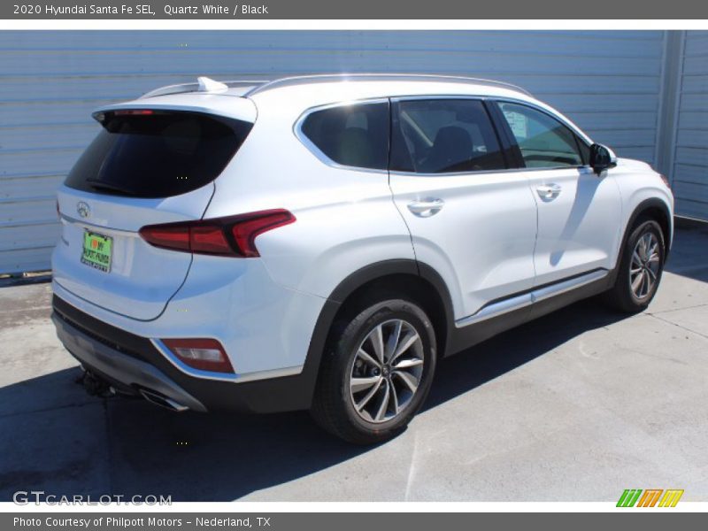Quartz White / Black 2020 Hyundai Santa Fe SEL