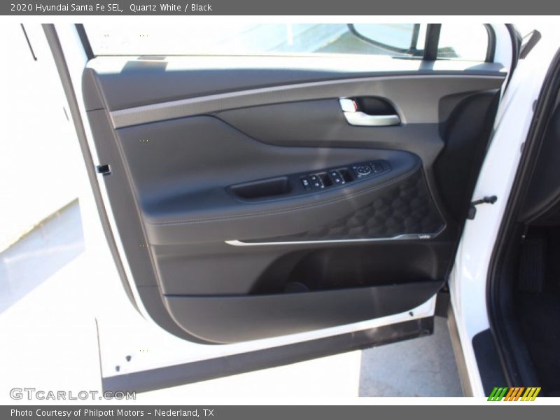 Quartz White / Black 2020 Hyundai Santa Fe SEL