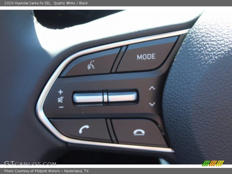 Quartz White / Black 2020 Hyundai Santa Fe SEL