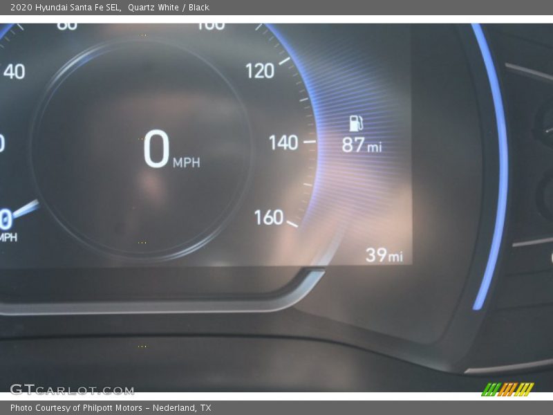 Quartz White / Black 2020 Hyundai Santa Fe SEL