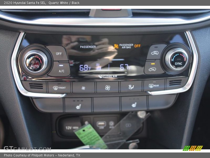 Quartz White / Black 2020 Hyundai Santa Fe SEL