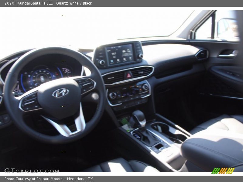 Quartz White / Black 2020 Hyundai Santa Fe SEL