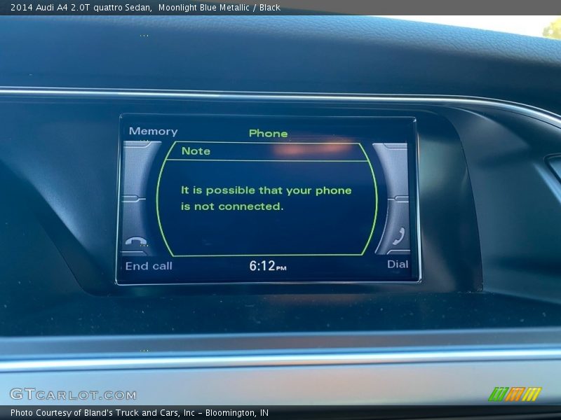 Moonlight Blue Metallic / Black 2014 Audi A4 2.0T quattro Sedan