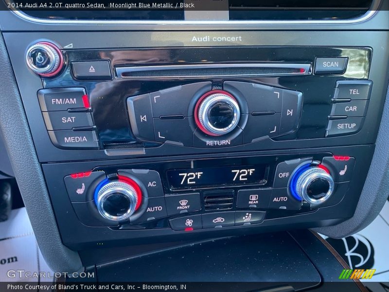 Moonlight Blue Metallic / Black 2014 Audi A4 2.0T quattro Sedan