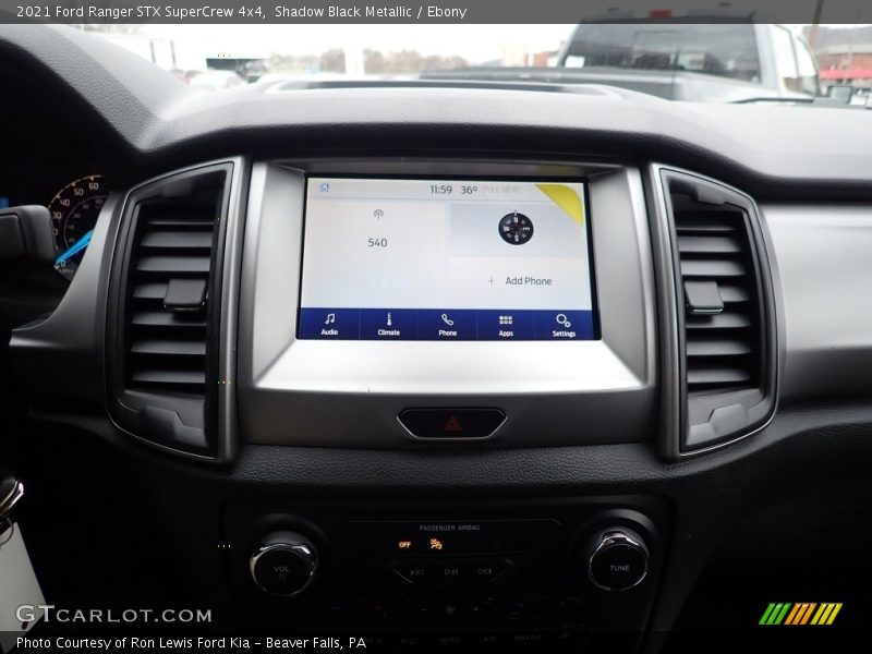 Shadow Black Metallic / Ebony 2021 Ford Ranger STX SuperCrew 4x4