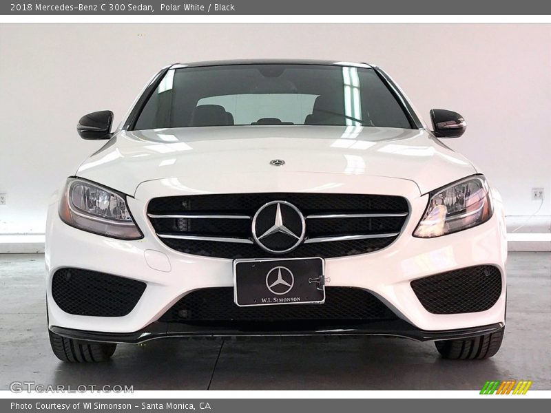 Polar White / Black 2018 Mercedes-Benz C 300 Sedan