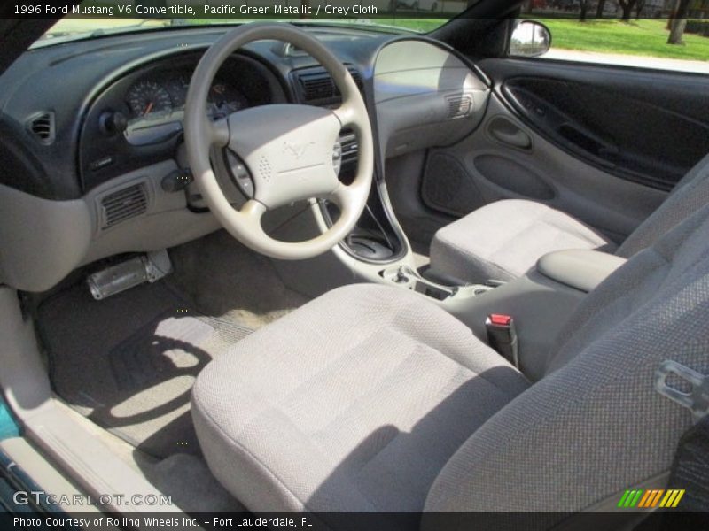  1996 Mustang V6 Convertible Grey Cloth Interior