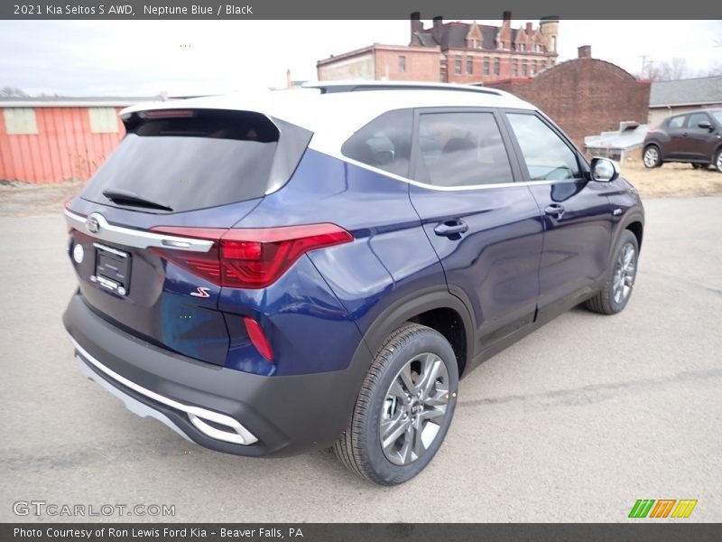 Neptune Blue / Black 2021 Kia Seltos S AWD