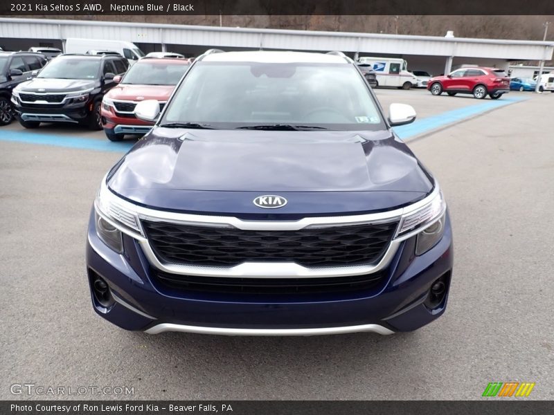 Neptune Blue / Black 2021 Kia Seltos S AWD