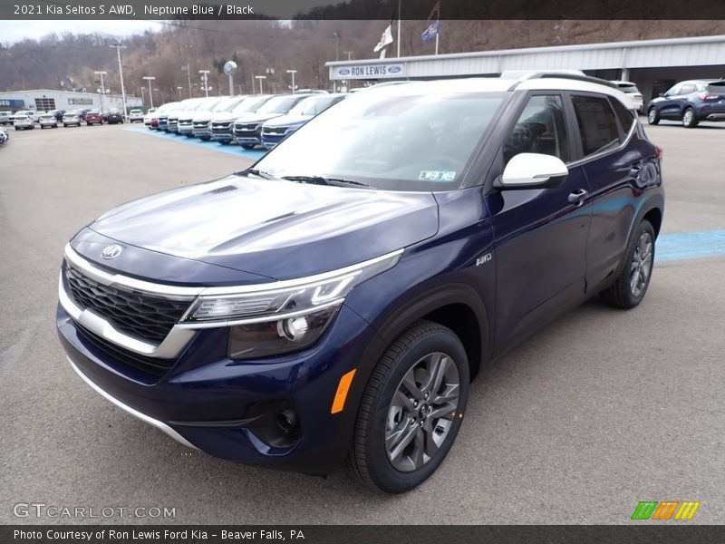 Neptune Blue / Black 2021 Kia Seltos S AWD