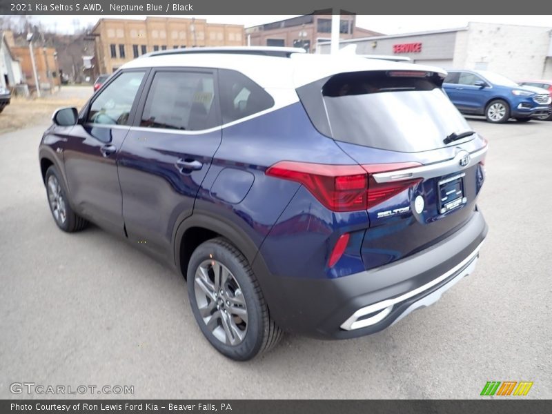 Neptune Blue / Black 2021 Kia Seltos S AWD