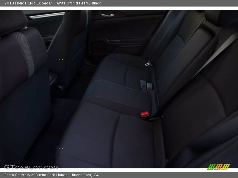 White Orchid Pearl / Black 2018 Honda Civic EX Sedan