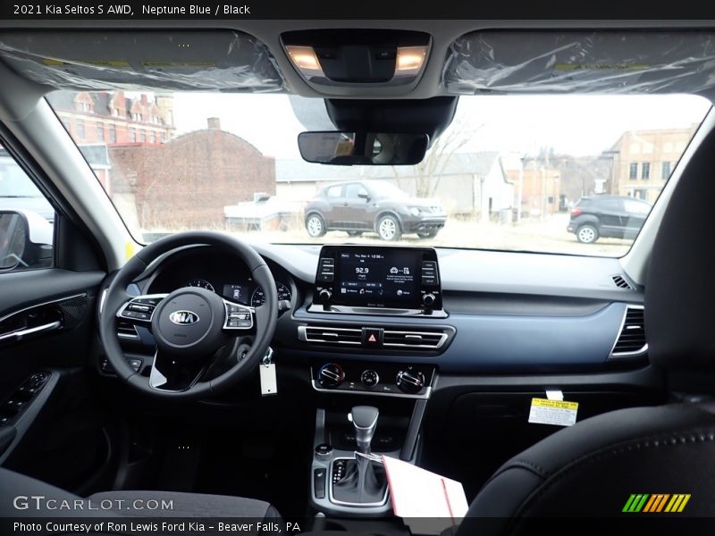 Neptune Blue / Black 2021 Kia Seltos S AWD
