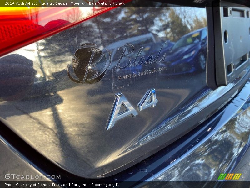 Moonlight Blue Metallic / Black 2014 Audi A4 2.0T quattro Sedan