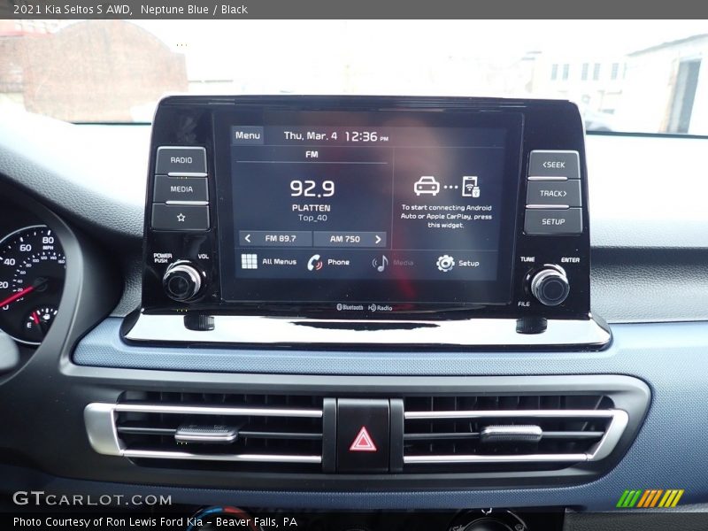 Neptune Blue / Black 2021 Kia Seltos S AWD