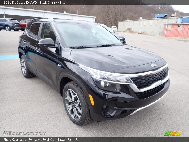 Black Cherry / Black 2021 Kia Seltos EX AWD