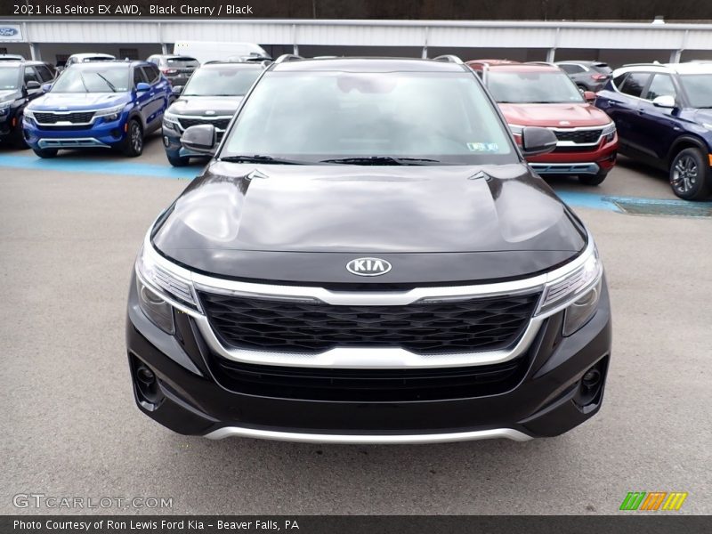 Black Cherry / Black 2021 Kia Seltos EX AWD