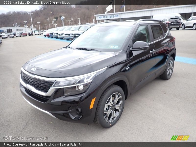Black Cherry / Black 2021 Kia Seltos EX AWD