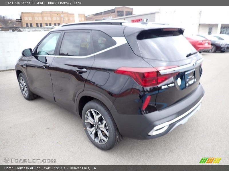 Black Cherry / Black 2021 Kia Seltos EX AWD