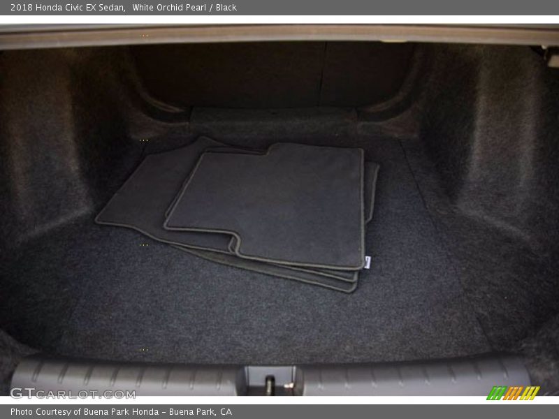 White Orchid Pearl / Black 2018 Honda Civic EX Sedan
