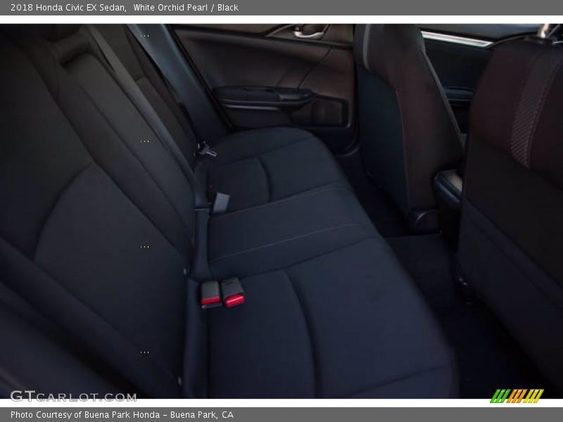 White Orchid Pearl / Black 2018 Honda Civic EX Sedan