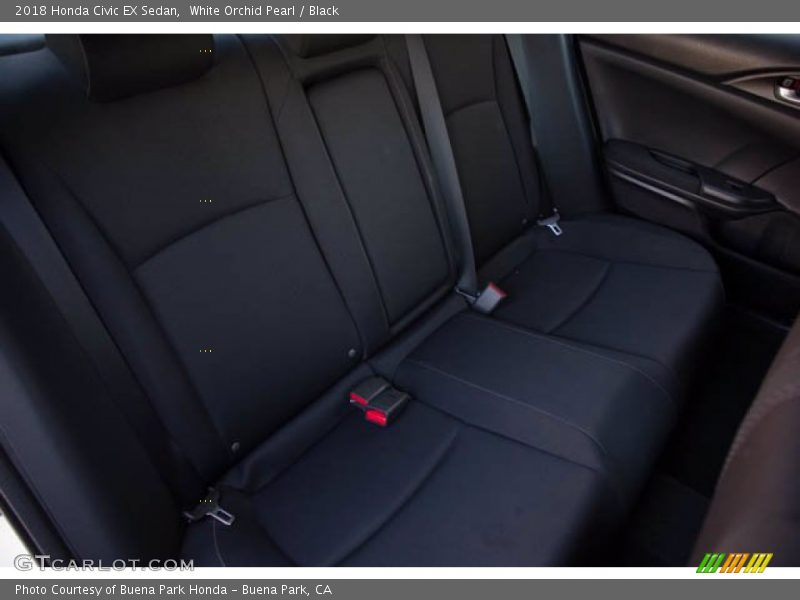 White Orchid Pearl / Black 2018 Honda Civic EX Sedan