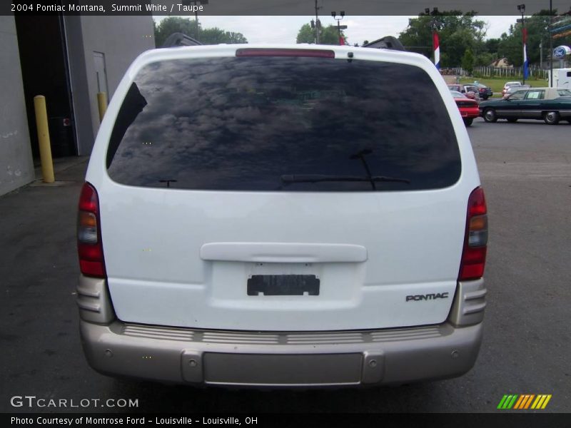Summit White / Taupe 2004 Pontiac Montana