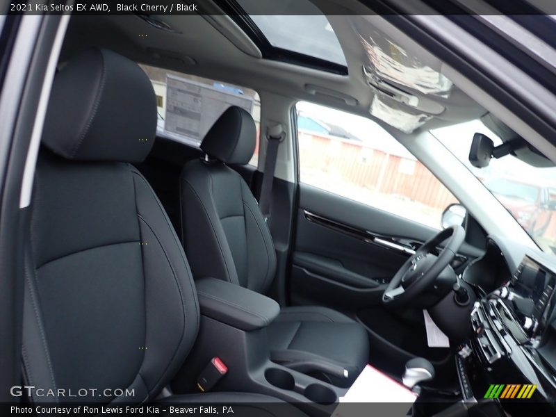 Black Cherry / Black 2021 Kia Seltos EX AWD