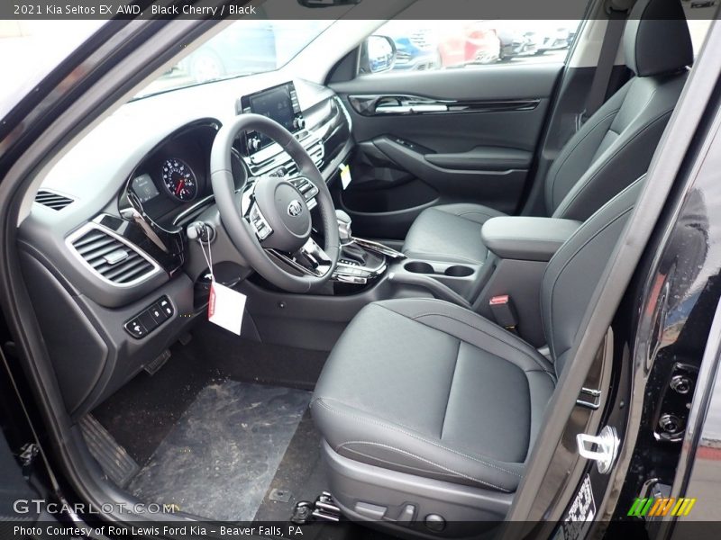 Black Cherry / Black 2021 Kia Seltos EX AWD