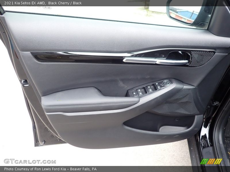 Black Cherry / Black 2021 Kia Seltos EX AWD