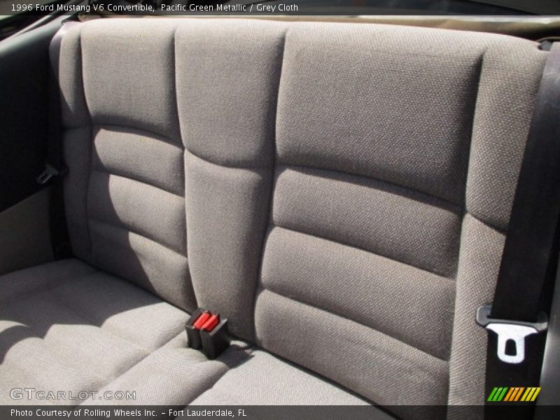 Pacific Green Metallic / Grey Cloth 1996 Ford Mustang V6 Convertible