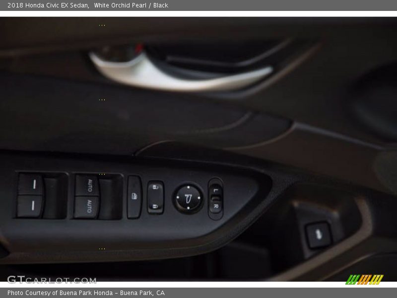 White Orchid Pearl / Black 2018 Honda Civic EX Sedan
