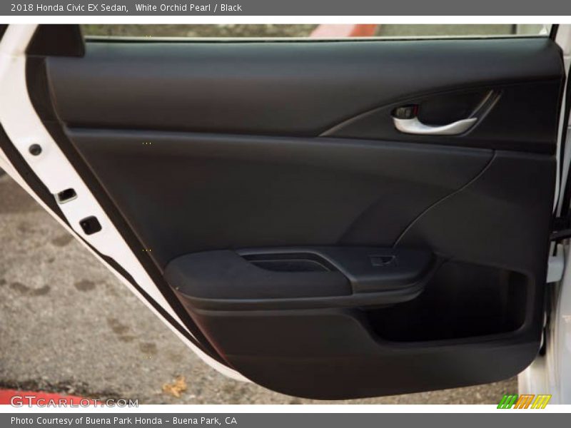 White Orchid Pearl / Black 2018 Honda Civic EX Sedan