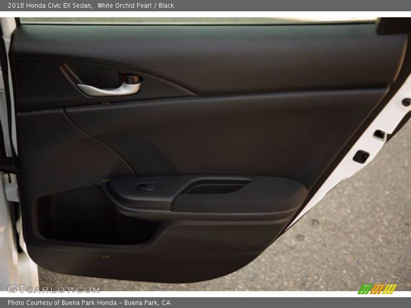 White Orchid Pearl / Black 2018 Honda Civic EX Sedan