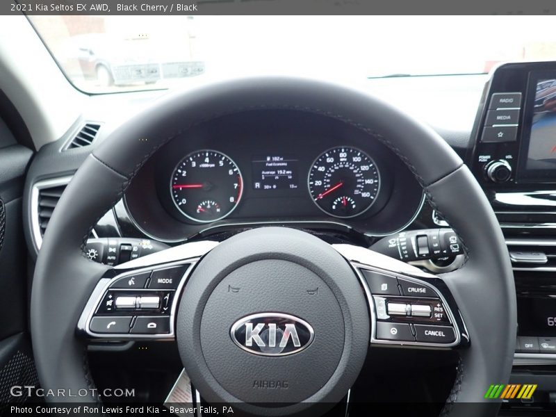 Black Cherry / Black 2021 Kia Seltos EX AWD